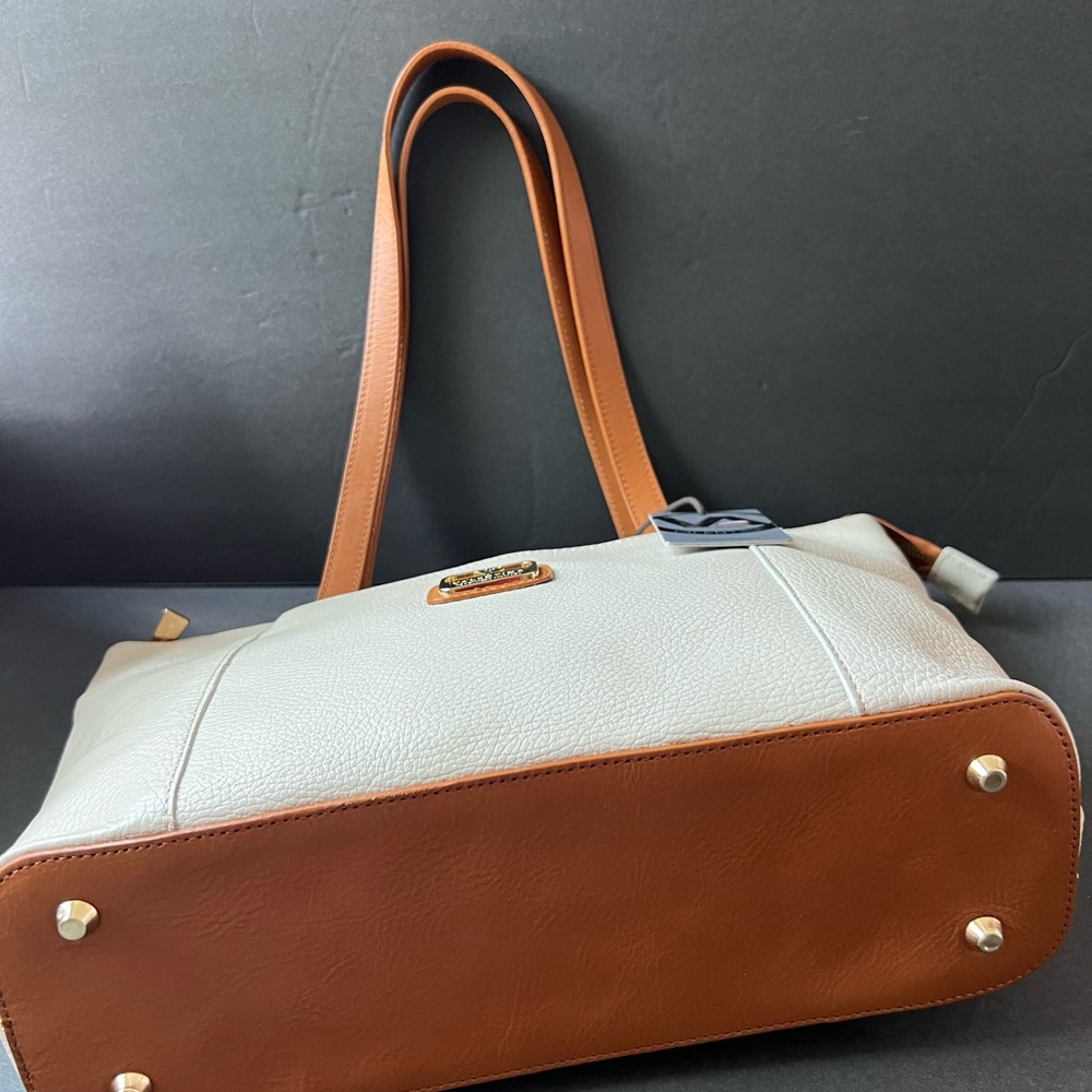 NWT VALENTINA TOTE SATCHEL HANDBAG LEATHER - Picture 5 of 8